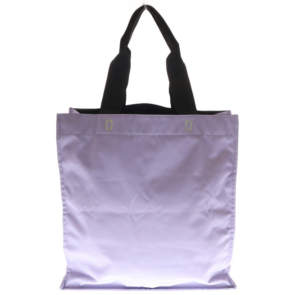 MSGM(エムエスジーエム) アイコニックロゴ トートバッグ ハンドバッグ キャンバス パープル