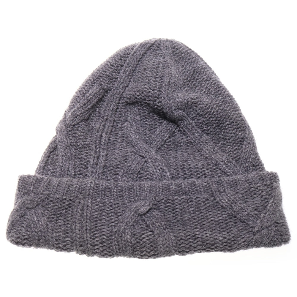 MONCLER(モンクレール) 23AW BERRETTO TRICOT ワッペン付き ニットキャップ ビーニー グレー I20913B00035