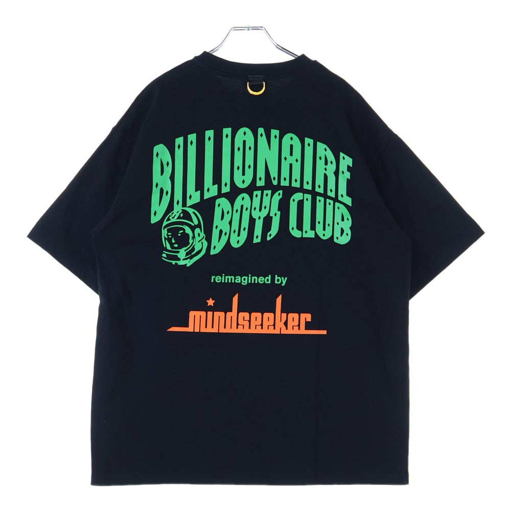 BILLIONAIRE BOYS CLUB(ビリオネアボーイズクラブ) ×MIND SEEKER マインドシーカー プリント半袖Tシャツ クルーネックカットソー ブラック