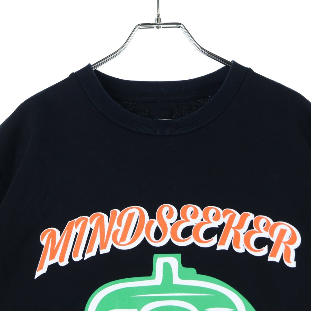 BILLIONAIRE BOYS CLUB(ビリオネアボーイズクラブ) ×MIND SEEKER マインドシーカー プリント半袖Tシャツ クルーネックカットソー ブラック