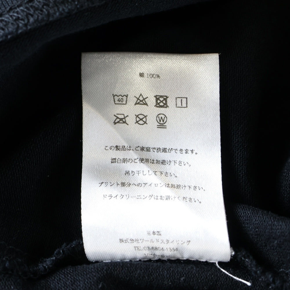 BILLIONAIRE BOYS CLUB(ビリオネアボーイズクラブ) ×MIND SEEKER マインドシーカー プリント半袖Tシャツ クルーネックカットソー ブラック