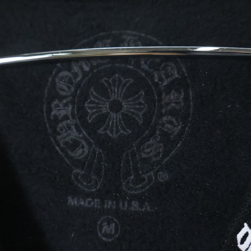 CHROME HEARTS(クロムハーツ) SWTSHRT PLVR ネックロゴプリント クルーネックスウェットトレーナー ブラック