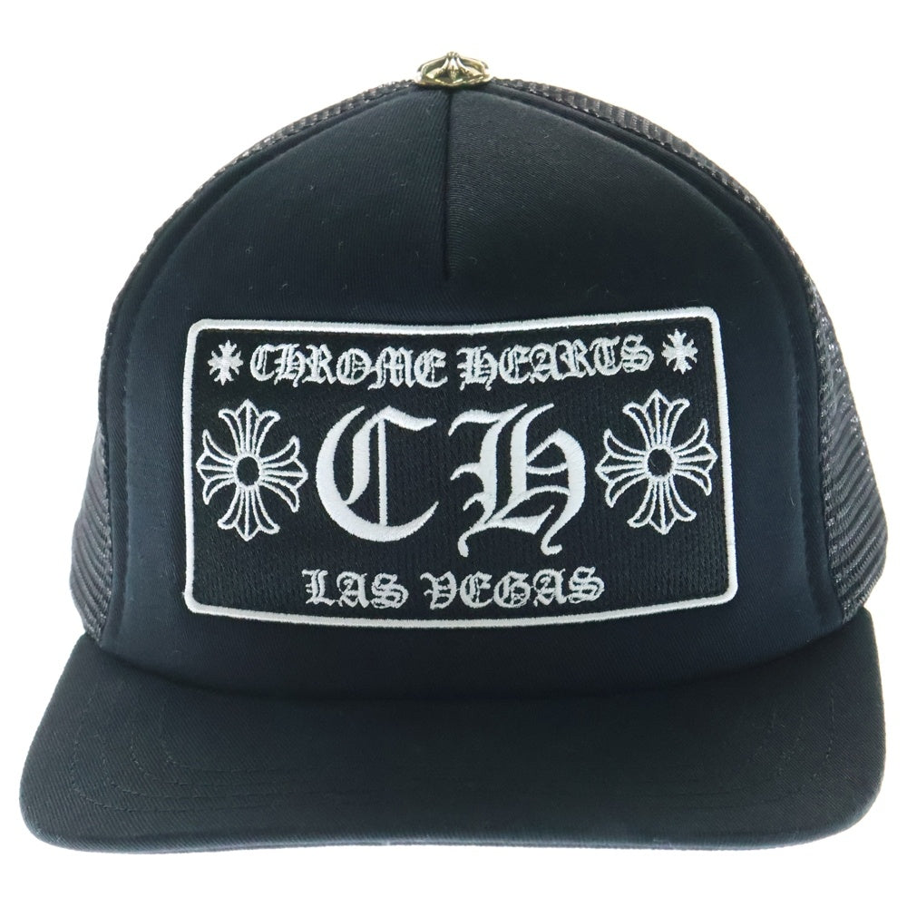 CHROME HEARTS(クロムハーツ) TRUCKER CAP CHパッチメッシュトラッカーキャップ クロスボール付 帽子 ブラック
