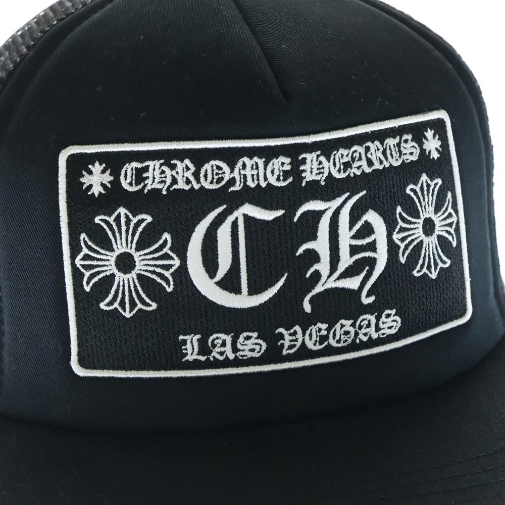 CHROME HEARTS(クロムハーツ) TRUCKER CAP CHパッチメッシュトラッカーキャップ クロスボール付 帽子 ブラック