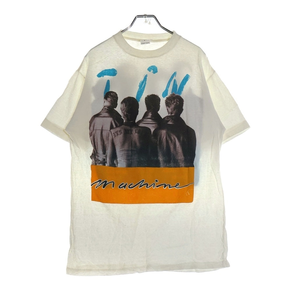 VINTAGE(ヴィンテージ) 90s Tin Machine Devid Bowie デビッドボウイ 両面プリント クルーネック 半袖Tシャツ ホワイト