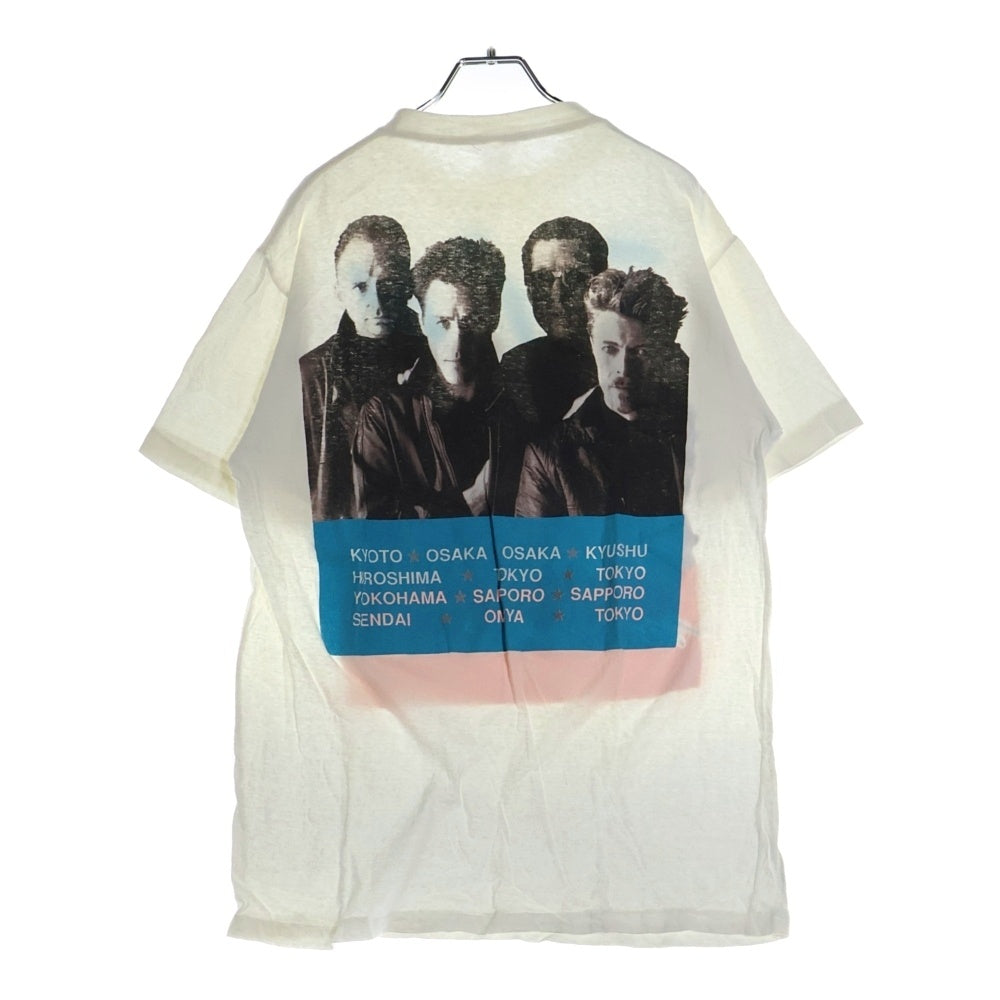 VINTAGE(ヴィンテージ) 90s Tin Machine Devid Bowie デビッドボウイ 両面プリント クルーネック 半袖Tシャツ ホワイト