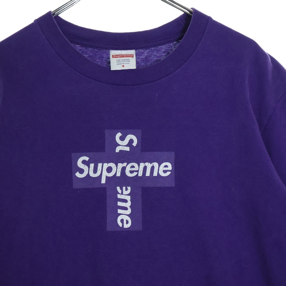SUPREME(シュプリーム) 20AW Cross Box Logo Tee クロスボックスロゴ 半袖Tシャツ パープル