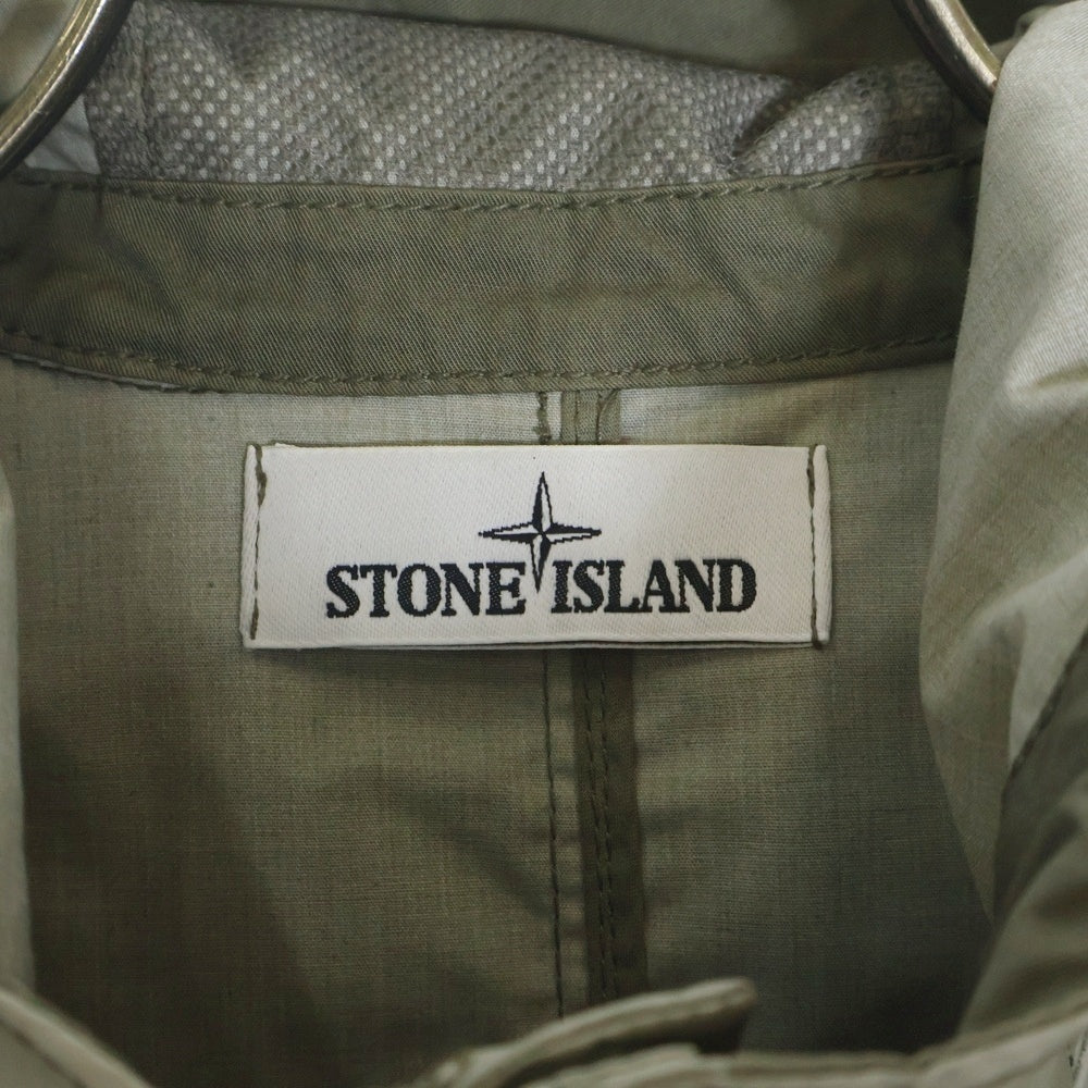 STONE ISLAND(ストーンアイランド) 15SS Mussola Gommata Melange Jacket ムソラ ゴマータ メランジ ジャケット マウンテンパーカー カーキ 621544C32