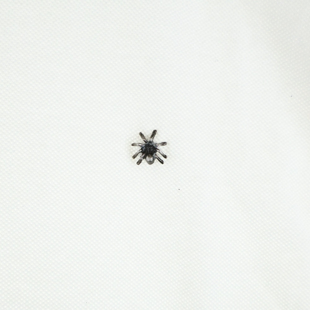 UNDERCOVER(アンダーカバー) 06AW GURUGURU期 メタル蜘蛛 鹿の子 ポロシャツ ホワイト