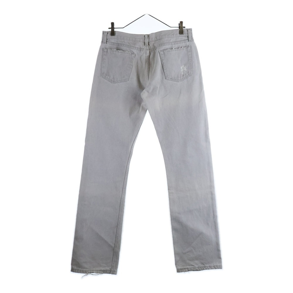 HELMUT LANG(ヘルムートラング) ダメージデニム ジーンズ ボタンフライ ホワイト