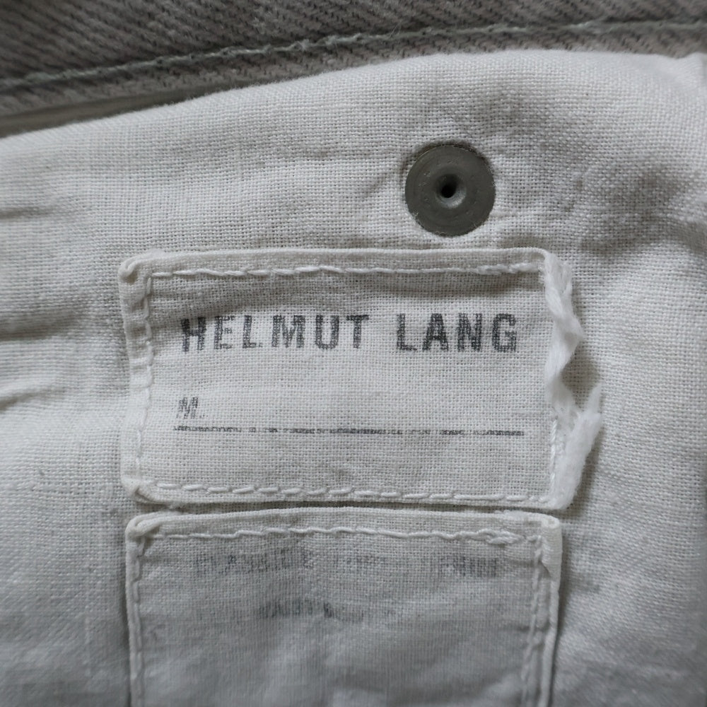 HELMUT LANG(ヘルムートラング) ダメージデニム ジーンズ ボタンフライ ホワイト