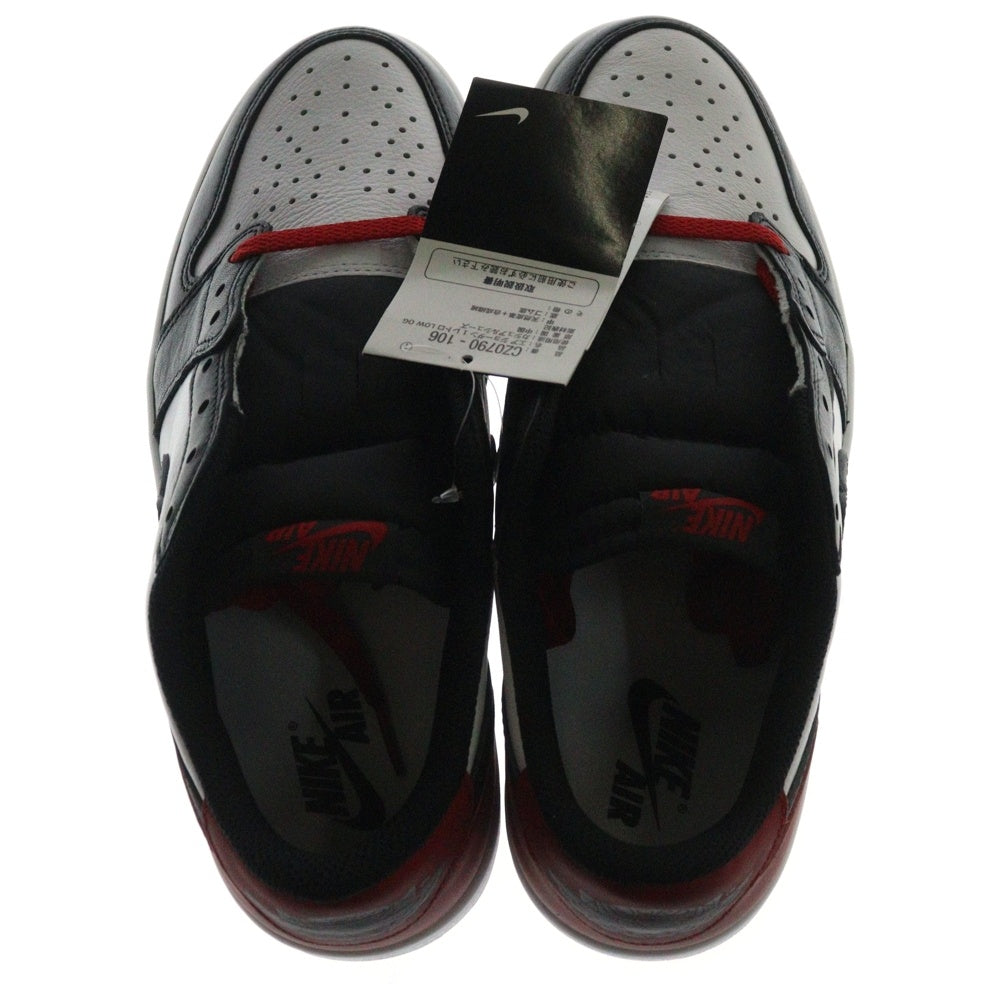 NIKE(ナイキ) AIR JORDAN 1 RETRO LOW OG BLACK TOE CZ0790-106 エアジョーダン1 ブラックトゥ ローカットスニーカー ホワイト/ブラック/レッド US9/27.0cm