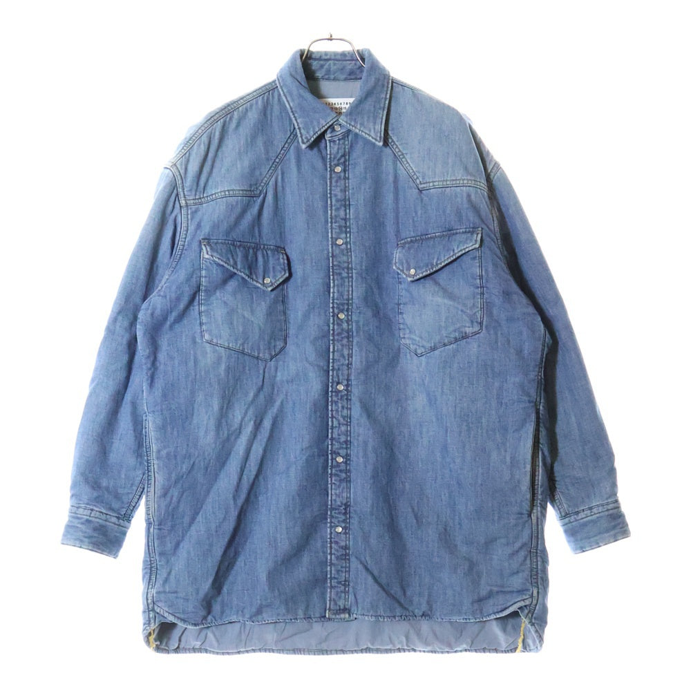 Maison Margiela 14(メゾンマルジェラ) DENIM SHIRT BLOUSON コットン デニム ブルゾンジャケット インディゴ S50DL0402 S30514