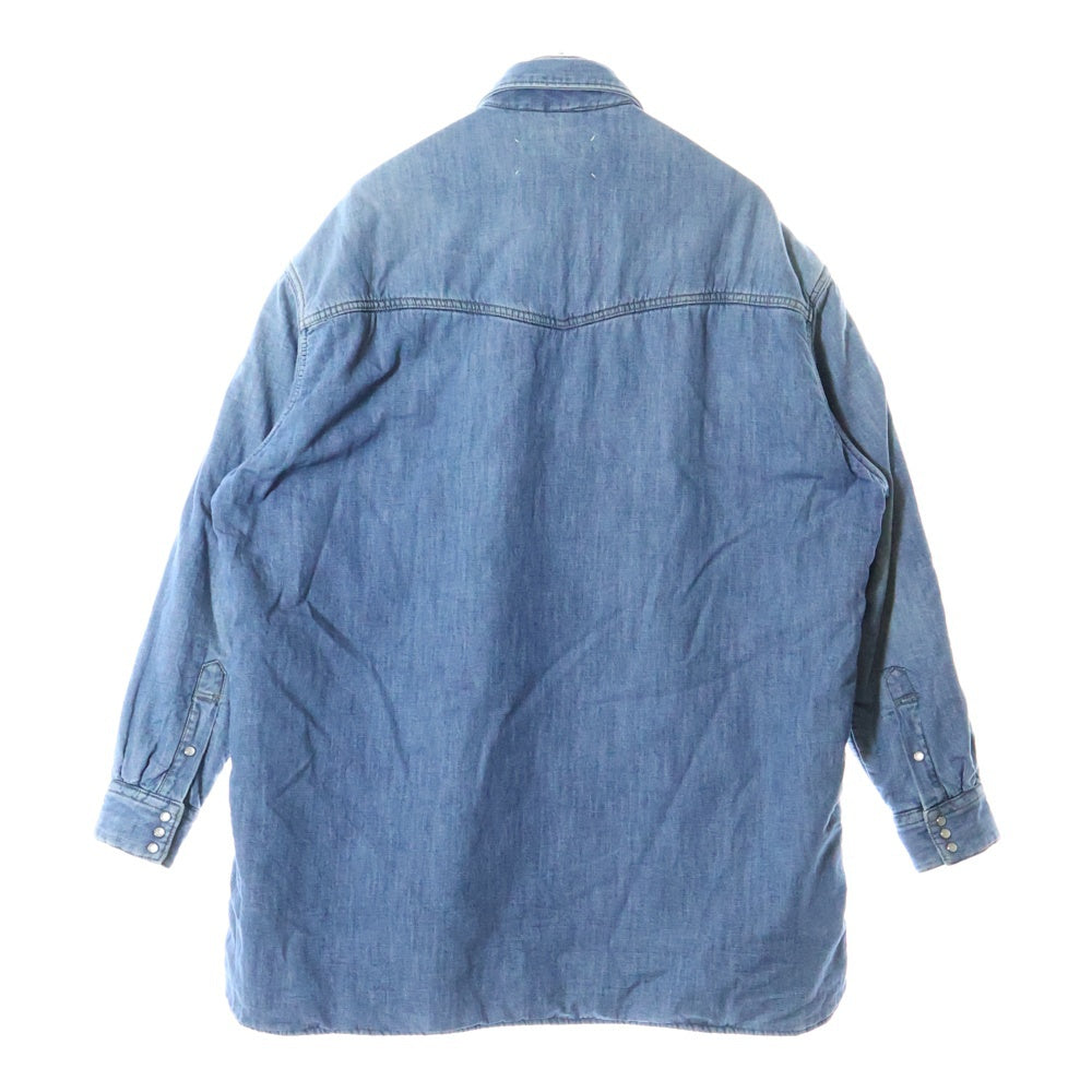 Maison Margiela 14(メゾンマルジェラ) DENIM SHIRT BLOUSON コットン デニム ブルゾンジャケット インディゴ S50DL0402 S30514