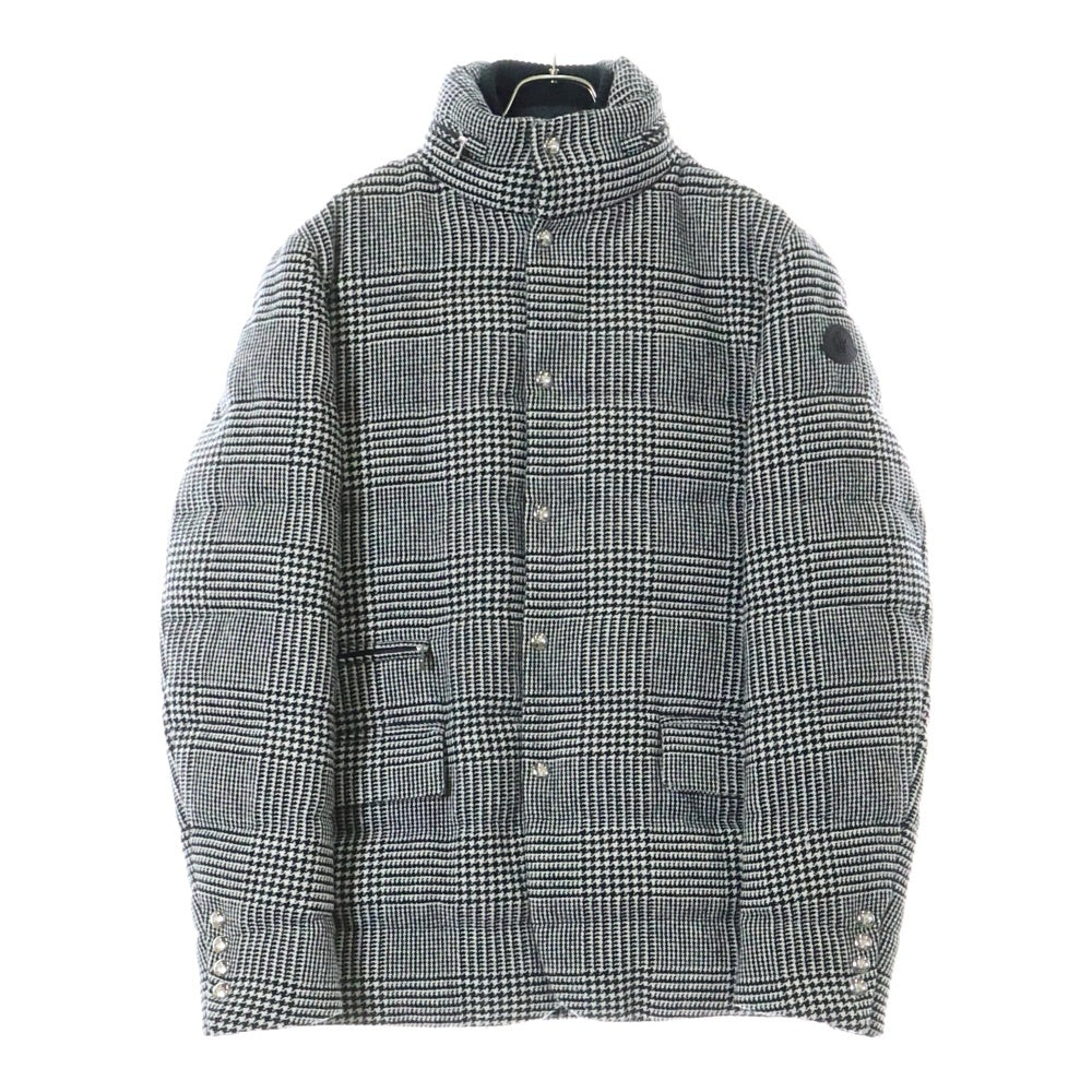 MONCLER(モンクレール) 20AW BESS ガンクラブチェック ウール素材 ダウンジャケット ブラック/ホワイト F20911B53300