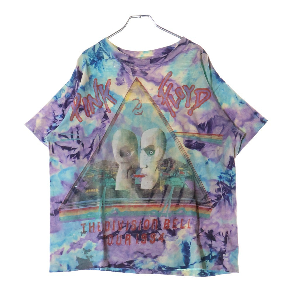 VINTAGE(ヴィンテージ) 90s PINK FLOYD DIVISION BELL TOUR ピンクフロイド ディビジョンベルツアー タイダイ染半袖Tシャツ クルーネックカットソー マルチカラー