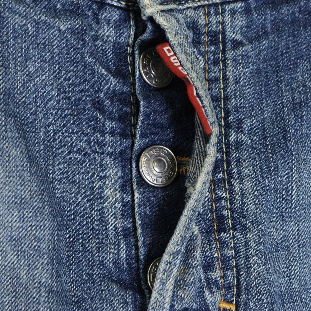 DSQUARED2(ディースクエアード) ダメージデニム ダメージ加工 ジーンズ ボタンフライ インディゴ S71LA0344