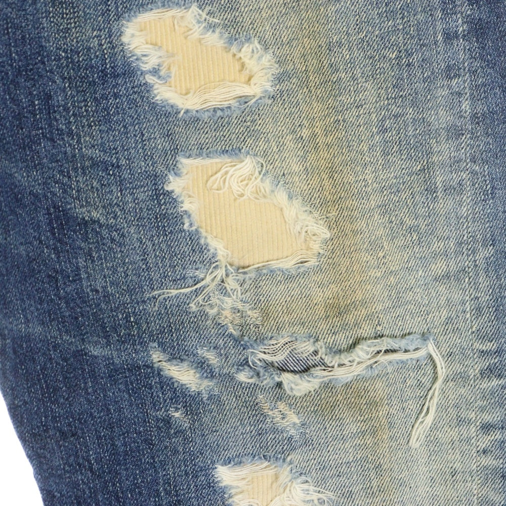 DSQUARED2(ディースクエアード) ダメージデニム ダメージ加工 ジーンズ ボタンフライ インディゴ S71LA0435