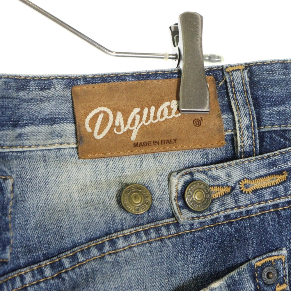 DSQUARED2(ディースクエアード) ダメージデニム ダメージ加工 ジーンズ ボタンフライ インディゴ S71LA0435