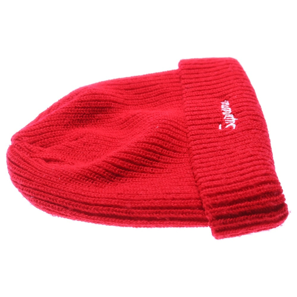 SUPREME(シュプリーム) 17AW Loose Gauge Beanie スクリプトロゴ刺繍 ビーニー レッド