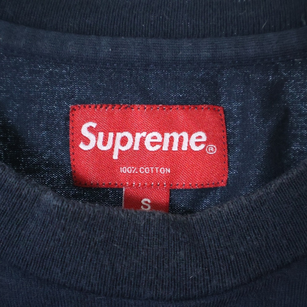 SUPREME(シュプリーム) 17SS Small Box Logo S/S Tee スモールボックスロゴ クルーネック 半袖Tシャツ ネイビー