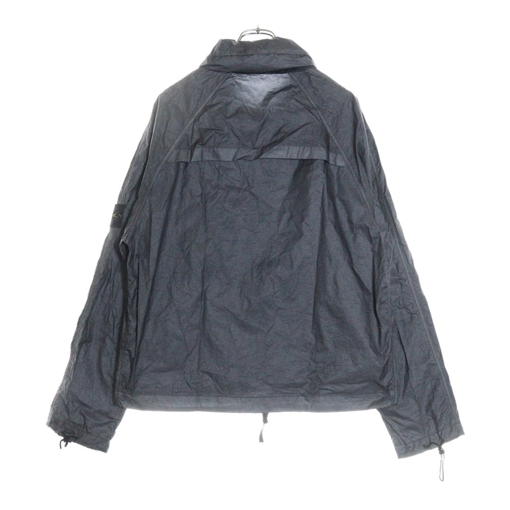 STONE ISLAND(ストーンアイランド) 00s Nylon Jacket 袖ロゴワッペン フード付き ナイロンジャケット グレー 4015M319