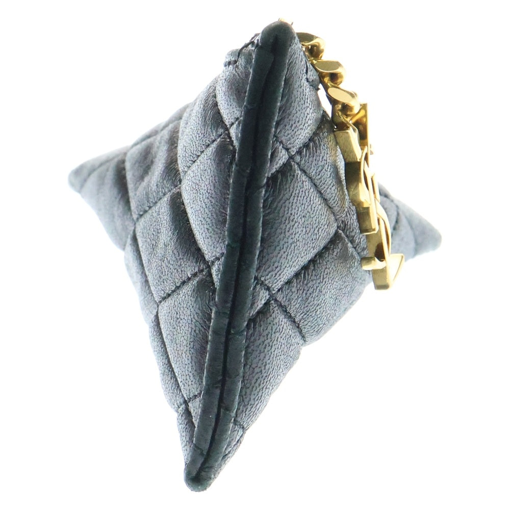 YVES SAINT LAURENT(イヴサンローラン) ベルランゴ レザー コインケース ウォレット 小銭入れ 財布 ブラック 669925
