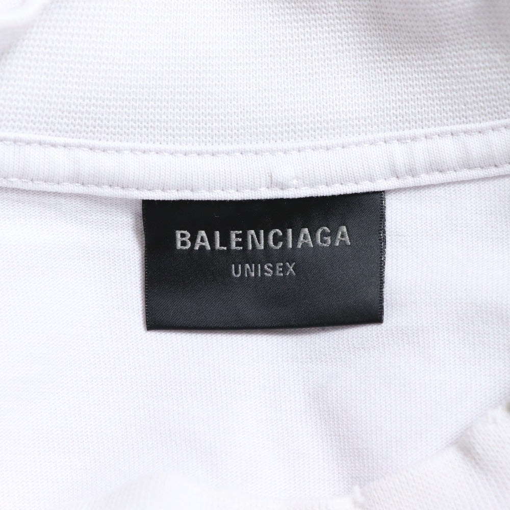 BALENCIAGA(バレンシアガ) MIRROR LOGO TEE ミラー 反転ロゴプリント 半袖Tシャツ ライトグレー 764235 TNVV8