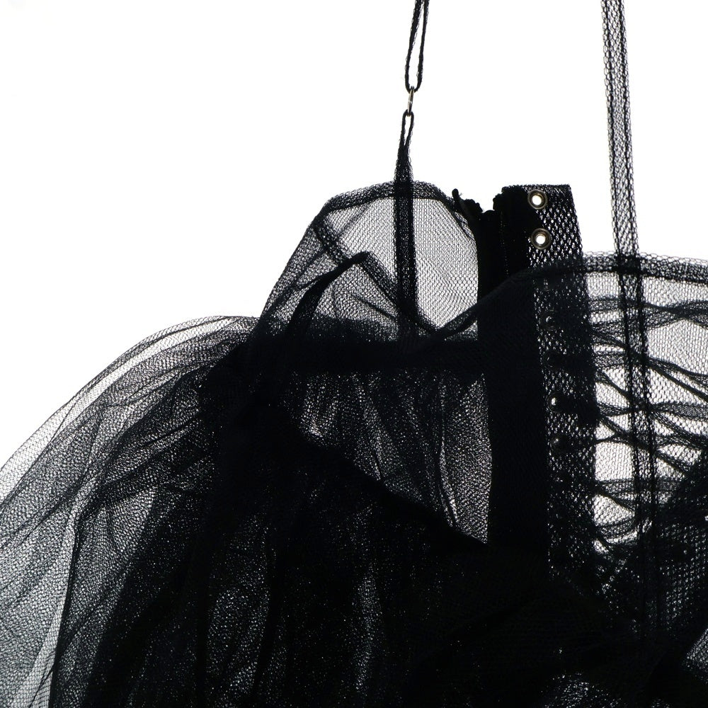NOIR KEI NINOMIYA(ノワール ケイニノミヤ) 22AW チュール吊りスカート レイヤード ワンピース ブラック レディース 3J-A002