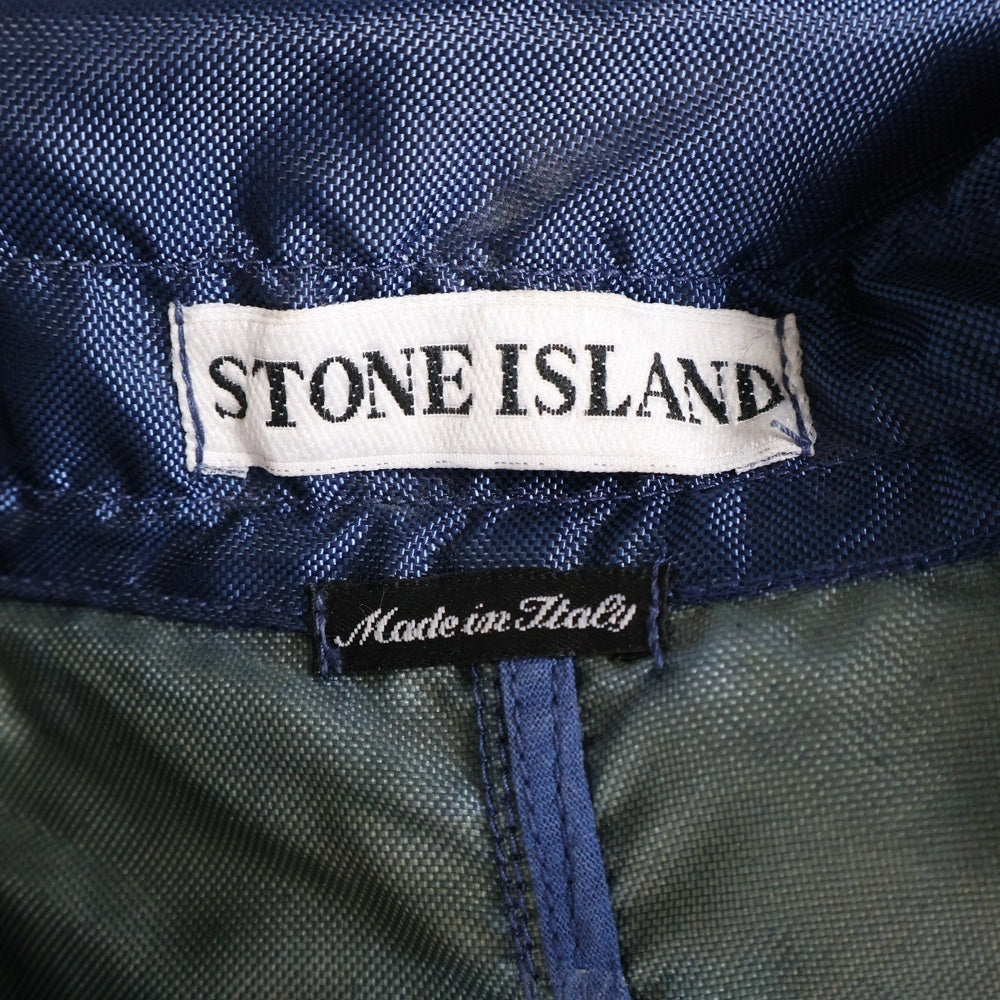 STONE ISLAND(ストーンアイランド) 94AW Formula Steel Field Jacket ワッペン付き コンパスロゴ ナイロンジャケット ブルー 24154L05