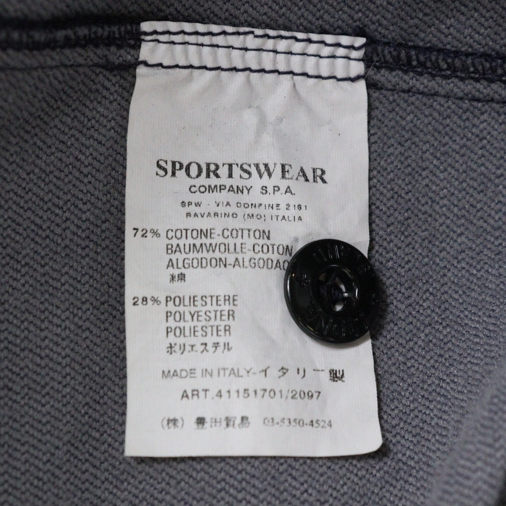 STONE ISLAND(ストーンアイランド) スナップボタン ワッペン付きフーデッドシャツジャケット ネイビー 41151701