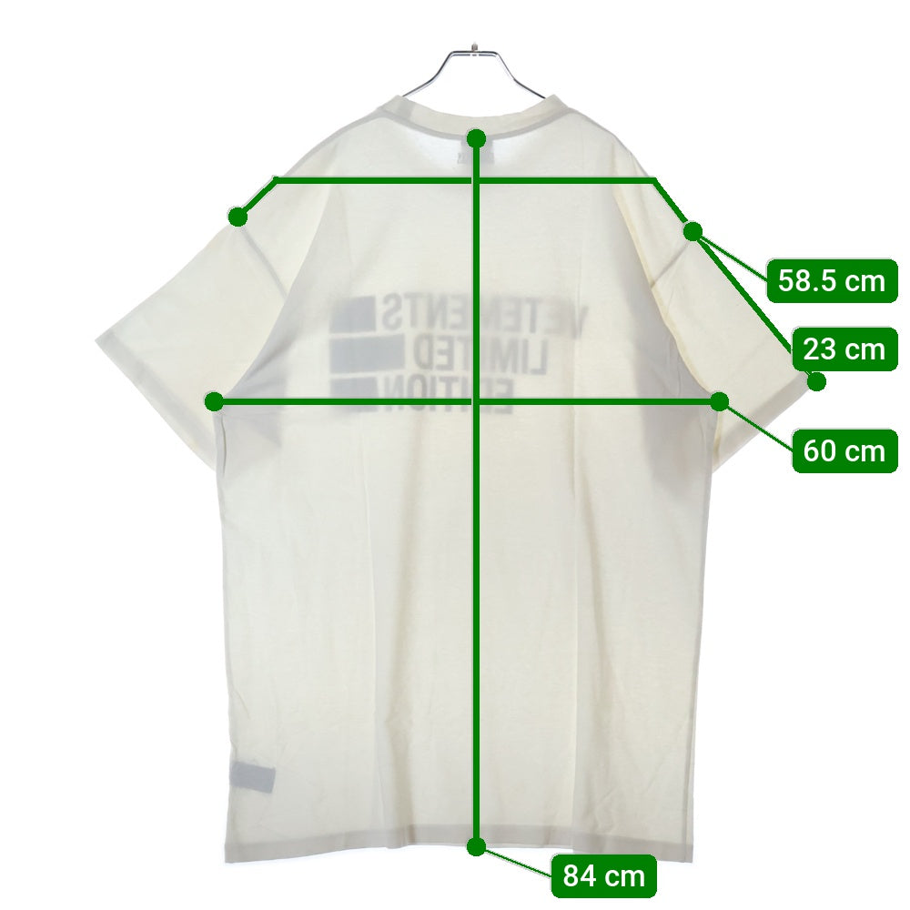 VETEMENTS(ヴェトモン) 21SS Limited Edition Big Logo Tee フロントプリント クルーネック オーバーサイズ 半袖Tシャツ ホワイト UE51TR810P