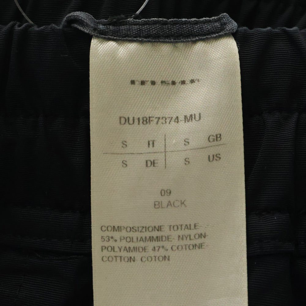 DRKSHDW(ダークシャドウ) ドローストリング サルエル ロングパンツ DU18F7374 MU ブラック