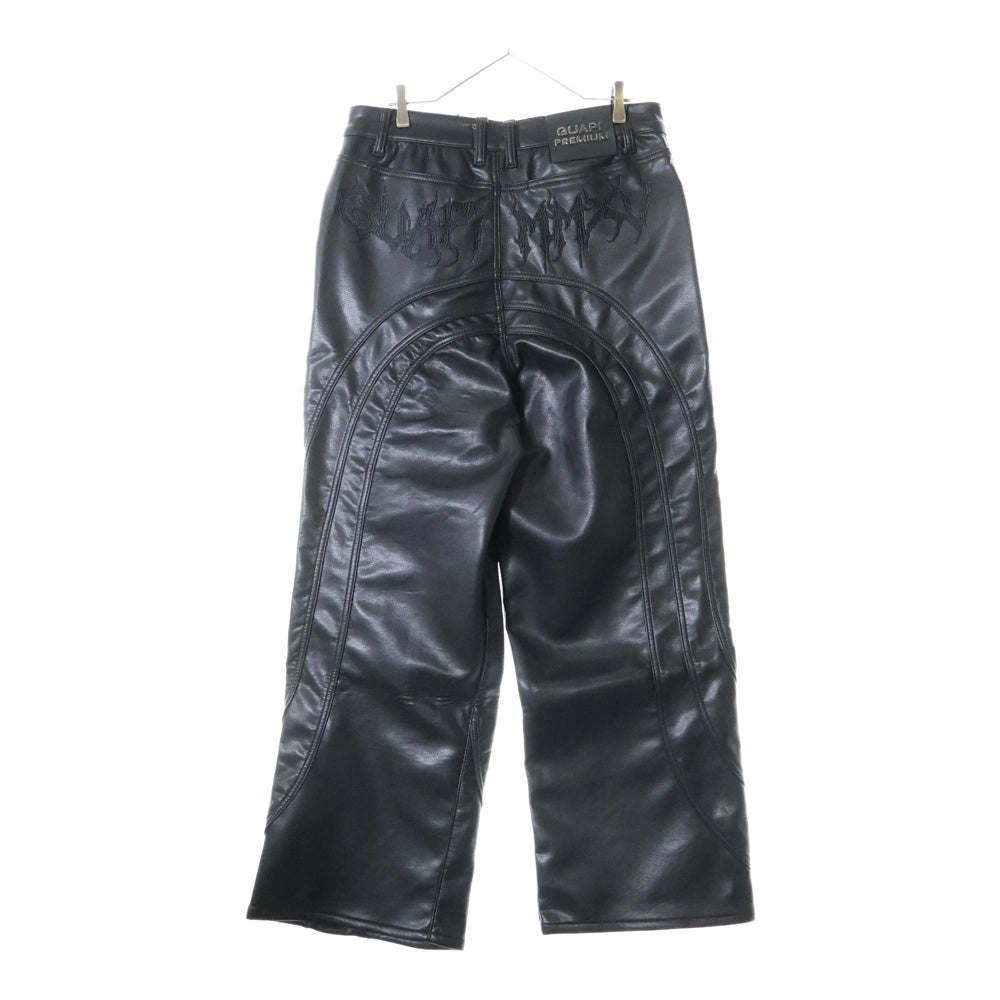 GUAPI(グアピ) BAGGY LEATHER PANT バギー レザーパンツ ブラック