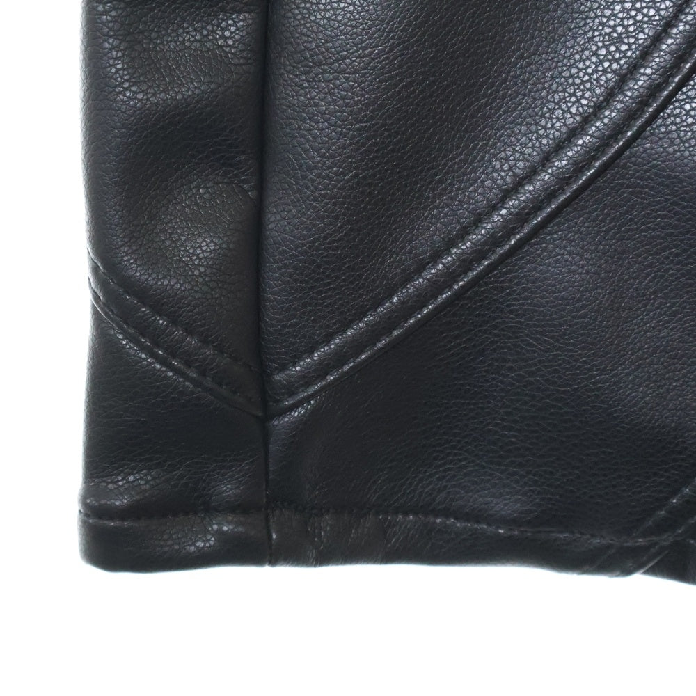 GUAPI(グアピ) BAGGY LEATHER PANT バギー レザーパンツ ブラック