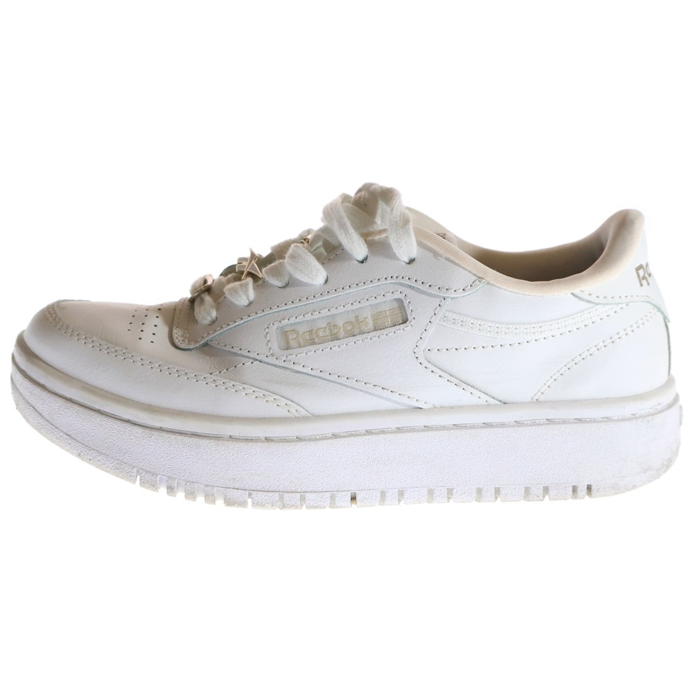 Reebok(リーボック) CLUB C DOUBLE クラウドシーダブル チャーム付き ローカットスニーカー ホワイト レディース US3.5/22.5cm