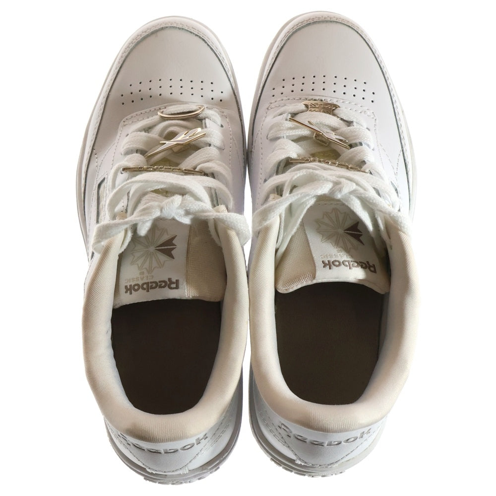 Reebok(リーボック) CLUB C DOUBLE クラウドシーダブル チャーム付き ローカットスニーカー ホワイト レディース US3.5/22.5cm