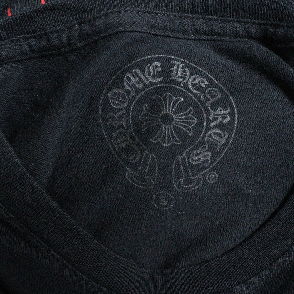 CHROME HEARTS(クロムハーツ) CEMETERY L/S TEE バックセメタリープリント クルーネック 長袖Tシャツ ブラック