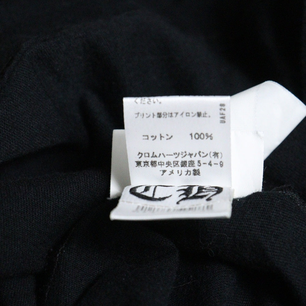 CHROME HEARTS(クロムハーツ) CEMETERY L/S TEE バックセメタリープリント クルーネック 長袖Tシャツ ブラック