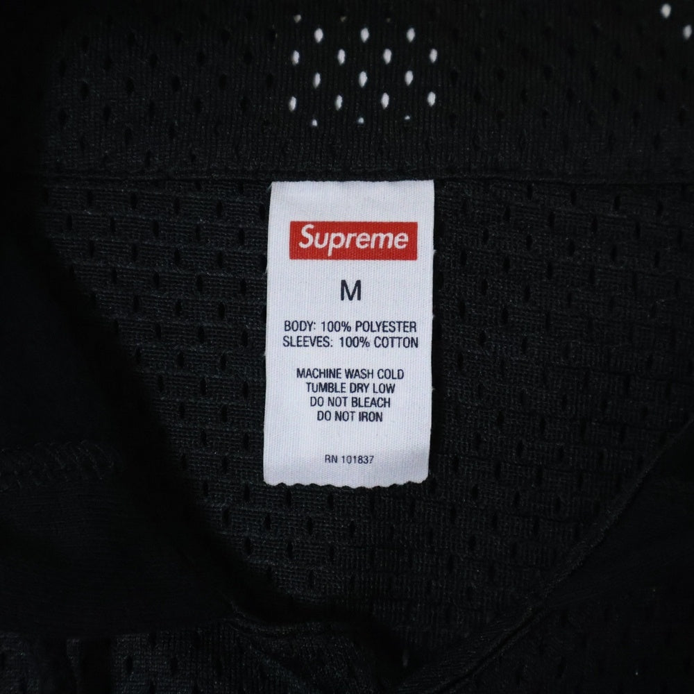 SUPREME(シュプリーム) 20SS Mesh Hooded L/S Baseball Jersey メッシュフーデッドロングスリーブベースボールジャージー ブラック