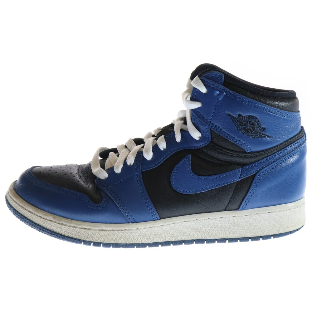 NIKE(ナイキ) AIR JORDAN 1 RETRO HIGH OG GS Dark Marina Blue エアジョーダン1 ダークマリーナブルー ハイカットスニーカー US7/25cm 575441-404