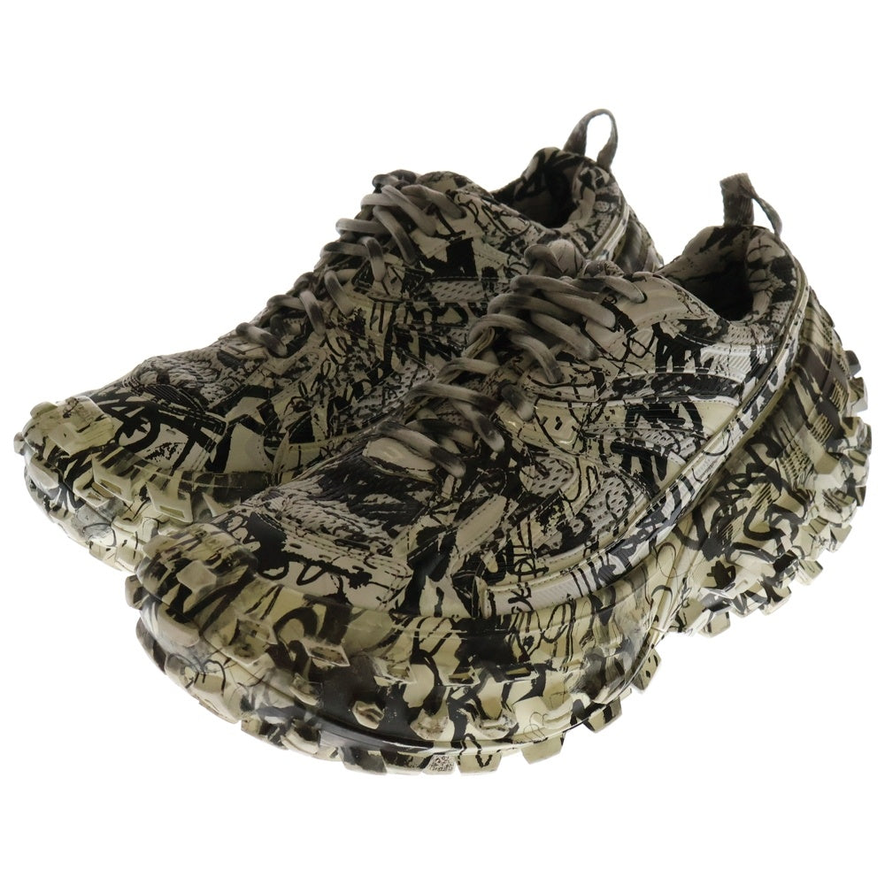 BALENCIAGA(バレンシアガ) DEFENDER BOUNCER SNEAKER EXTREME GRAFFITI 685613 W2RA6 ディフェンダー バウンサーチャンキーソールメッシュローカットスニーカー マルチ