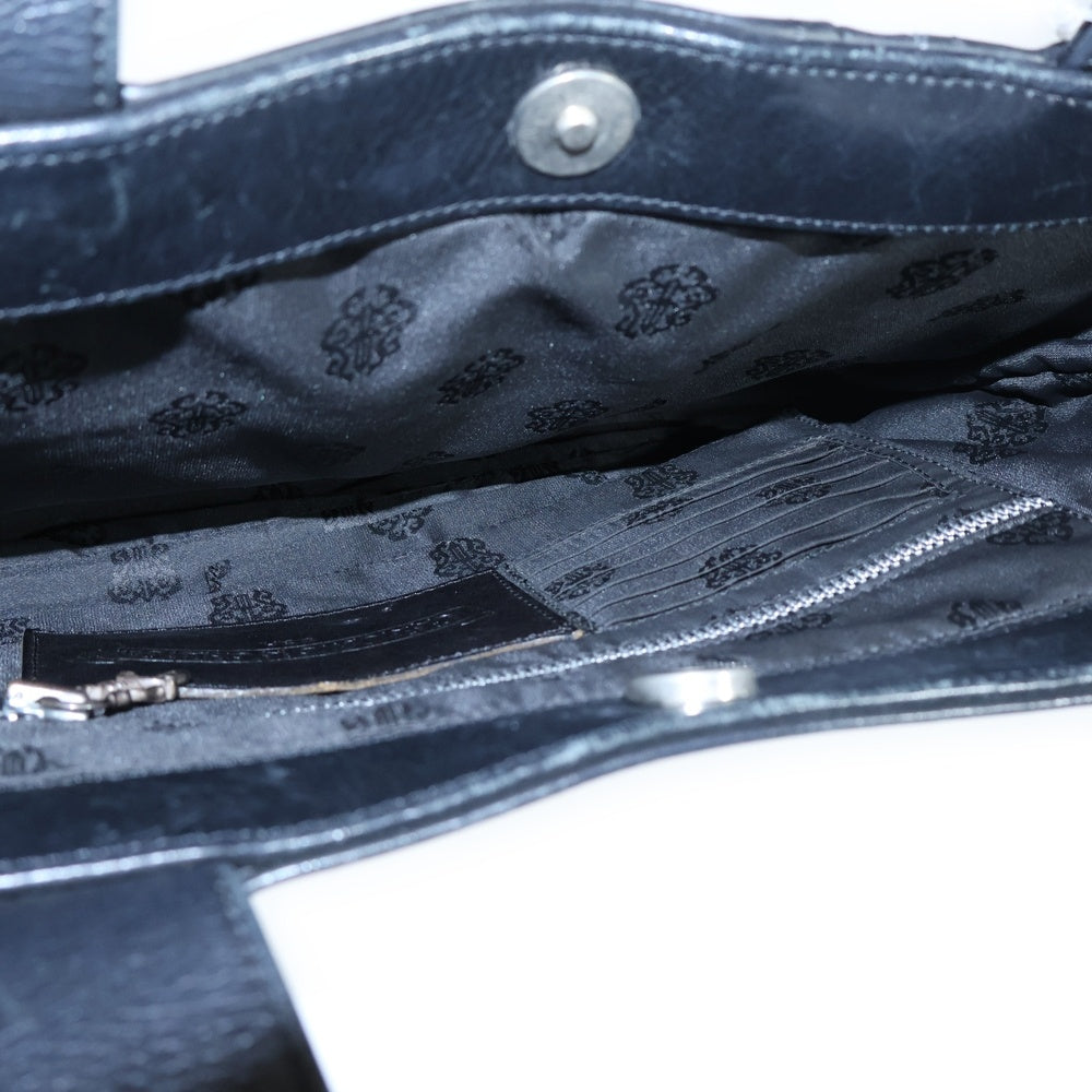 CHROME HEARTS(クロムハーツ) JJ DEAN SMALL JJディーン スモール レザーライダースハンドバッグ ブラック