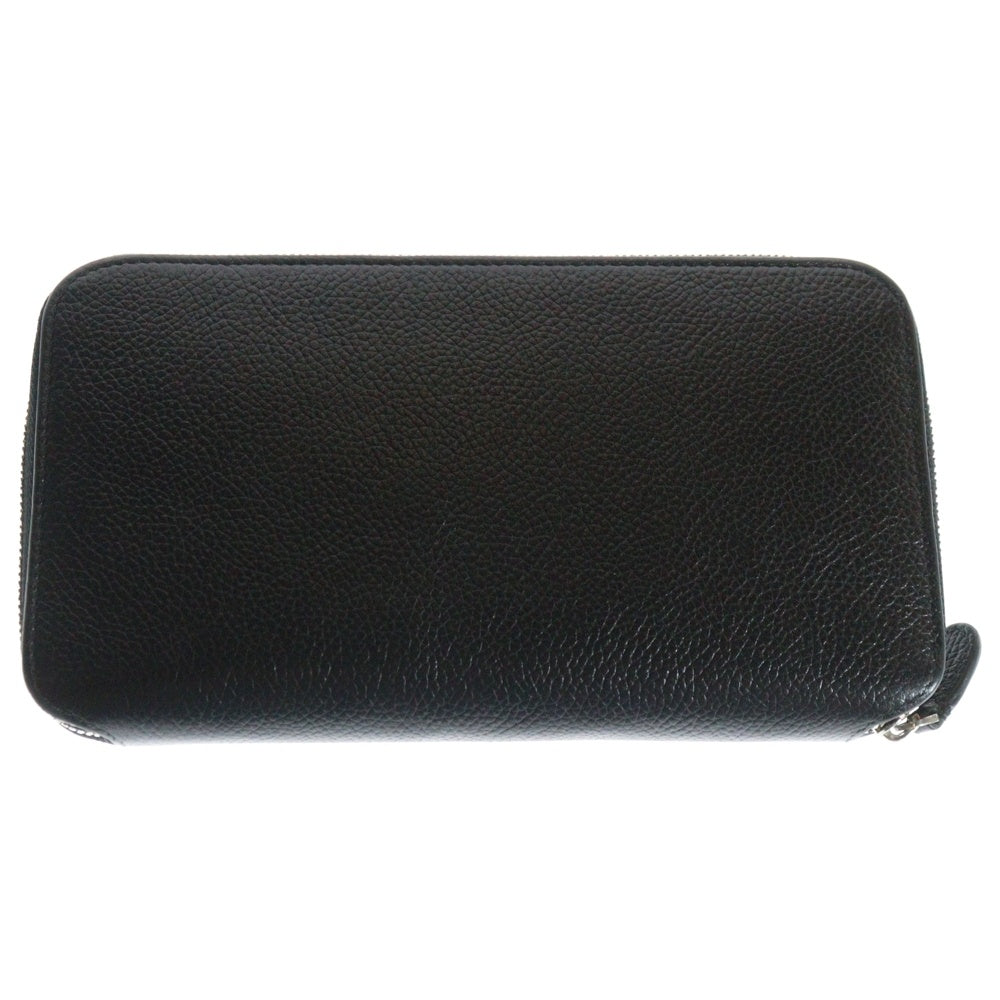 BALENCIAGA(バレンシアガ) ロゴ入り レザーロングウォレット ラウンドジップ 長財布 ブラック 594290
