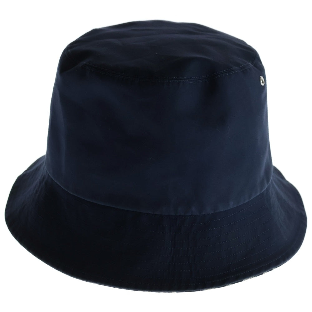 Christian Dior(クリスチャンディオール) Teddy-D オブリーク総柄 無地 リバーシブルバケットハット ネイビー 95TDD923A130