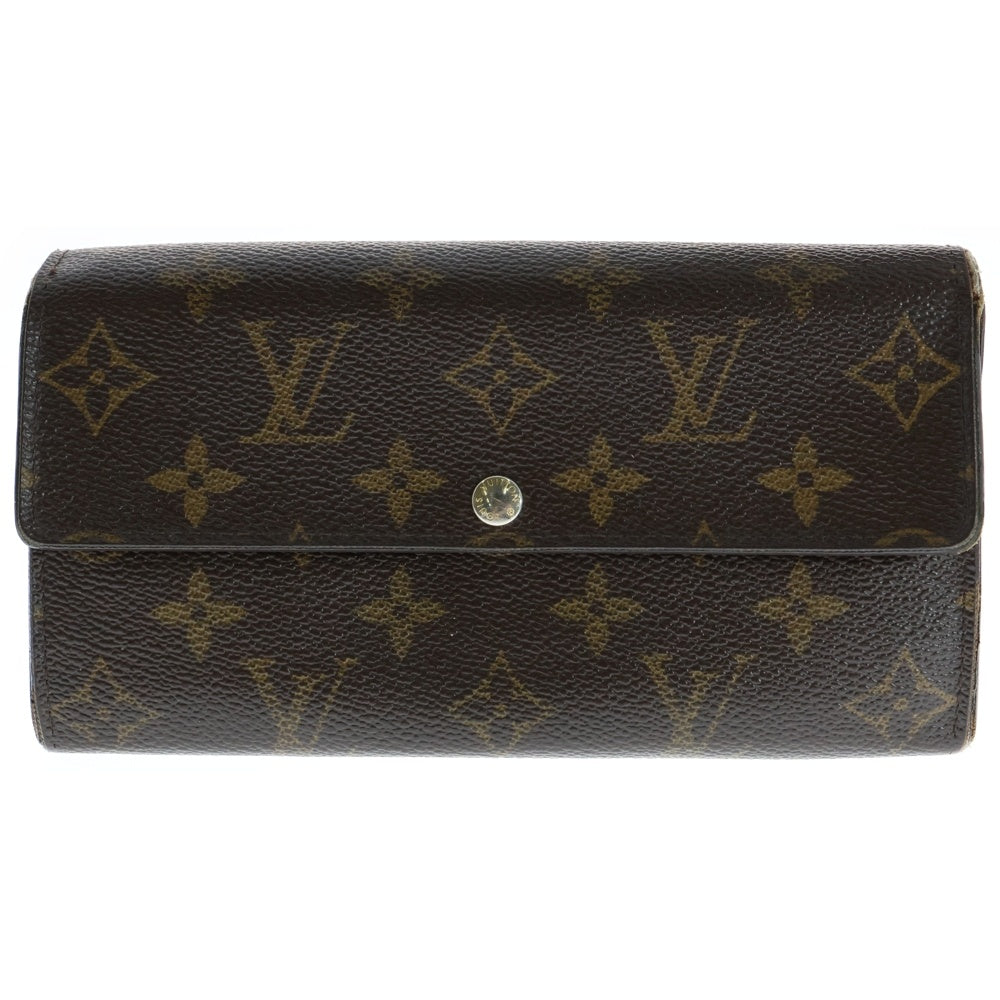 LOUIS VUITTON(ルイヴィトン) モノグラム ポシェット ポルトモネ 長財布 ブラウン