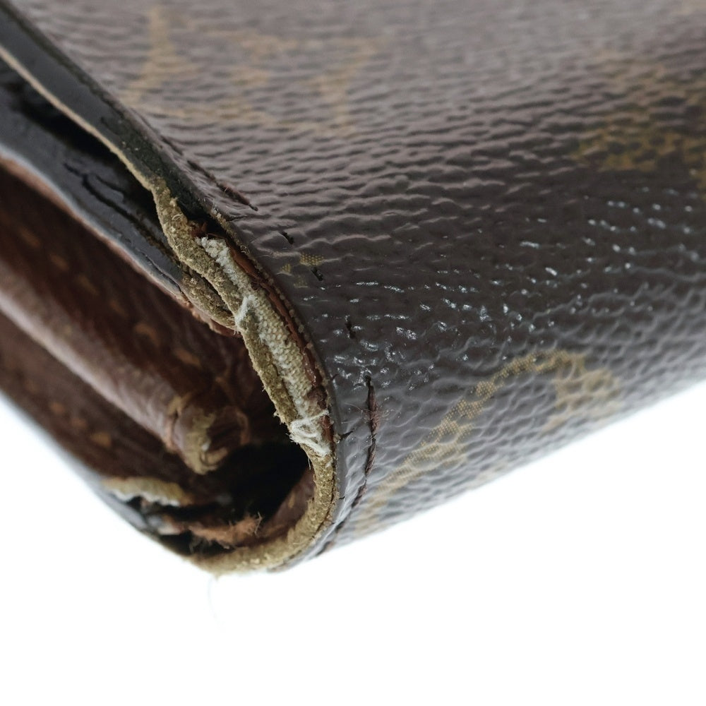 LOUIS VUITTON(ルイヴィトン) モノグラム ポシェット ポルトモネ 長財布 ブラウン