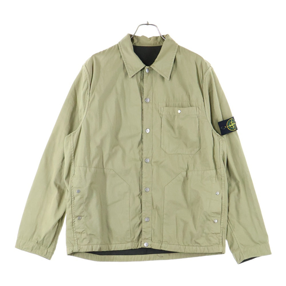STONE ISLAND(ストーンアイランド) 03AW リバーシブルコットンシャツジャケット ベージュ/ブラウン 39151507