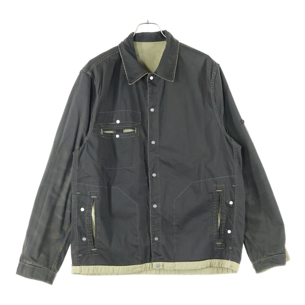 STONE ISLAND(ストーンアイランド) 03AW リバーシブルコットンシャツジャケット ベージュ/ブラウン 39151507