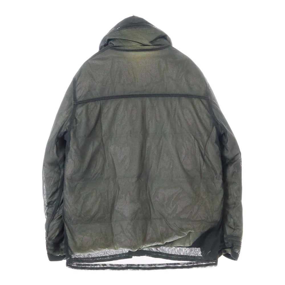 STONE ISLAND(ストーンアイランド) ワッペン付き メッシュダウンジャケット カーキ 39154E36